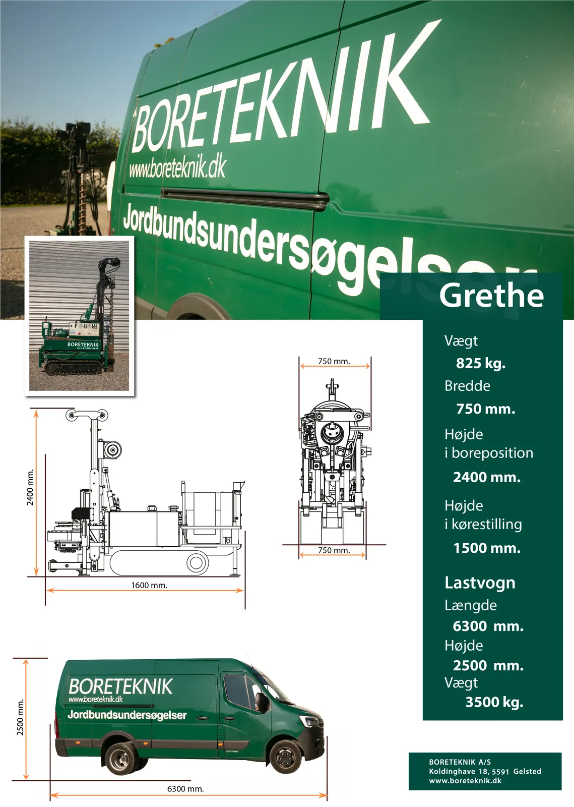 Datablad for borerig Grethe